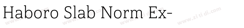 Haboro Slab Norm Ex字体转换